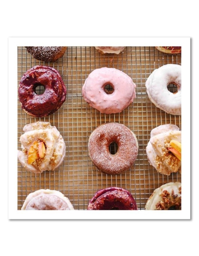 Decorative print Canvas prints - Colourful donats for the kitchen | FEEBY