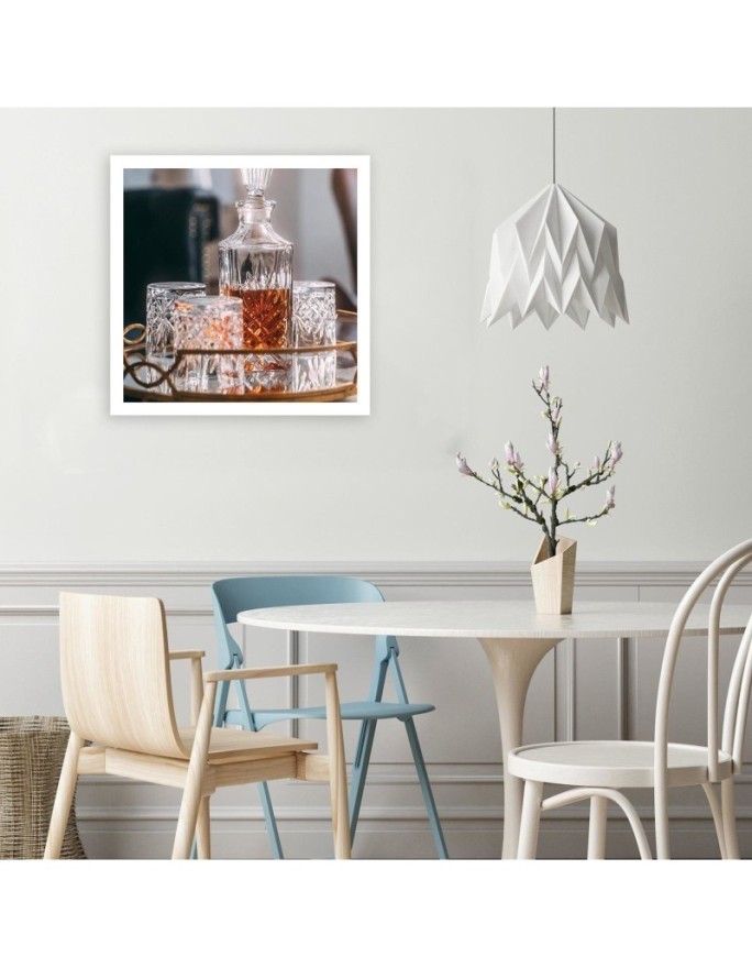 Canvas painting for kitchen modern - Whisky decanter glass | FEEBY