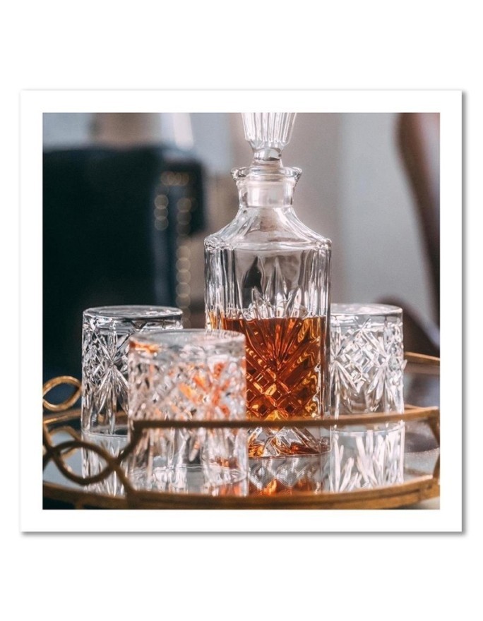 Canvas painting for kitchen modern - Whisky decanter glass | FEEBY