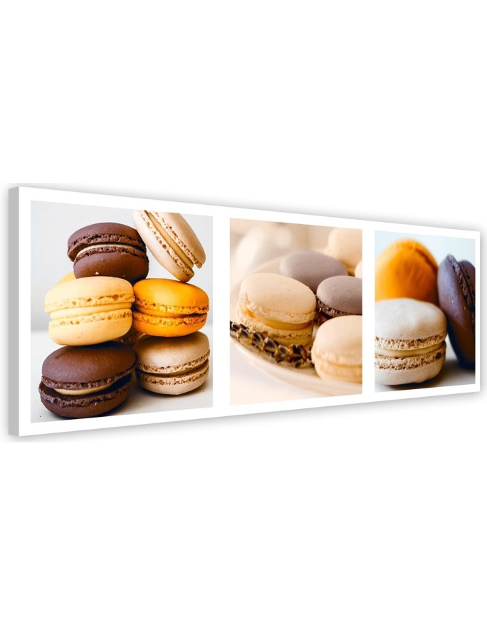 Printable Canvas painting for kitchen - Pastry macarons | FEEBY