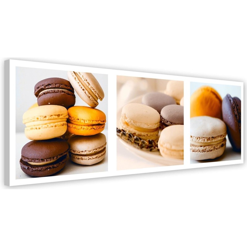 Printable Canvas painting for kitchen - Pastry macarons | FEEBY