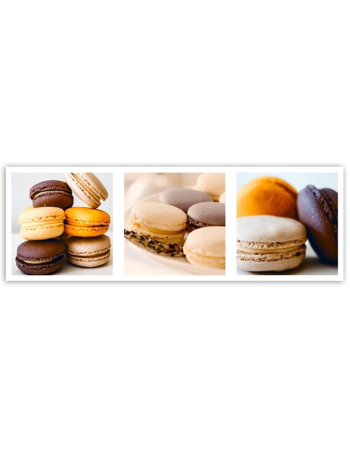 Printable Canvas painting for kitchen - Pastry macarons | FEEBY