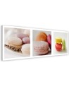 Decorative Canvas painting - Colourful macarons for kitchen | FEEBY
