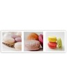 Decorative Canvas painting - Colourful macarons for kitchen | FEEBY