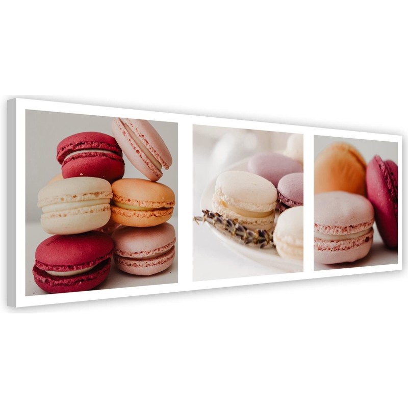 Modern Canvas paintings for kitchen - Sweet macarons set | FEEBY