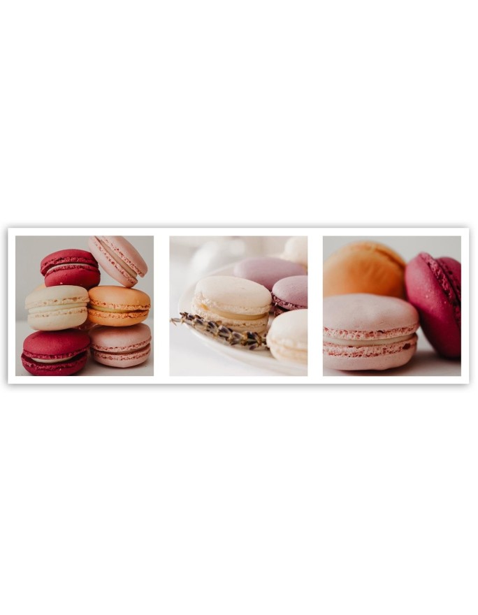 Modern Canvas paintings for kitchen - Sweet macarons set | FEEBY