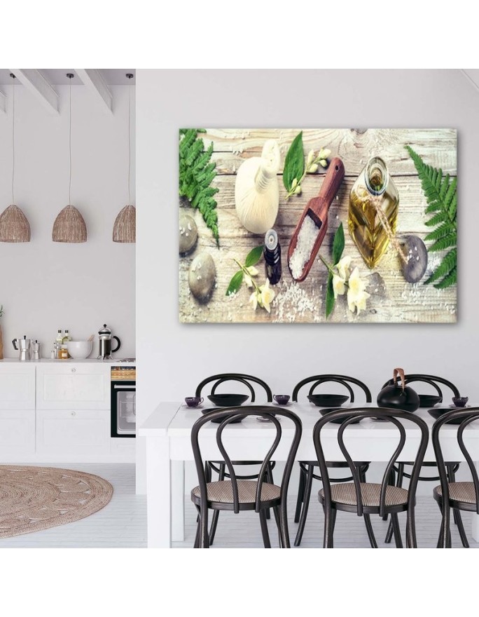 Wall art canvas painting for kitchen - Kitchen spices | FEEBY