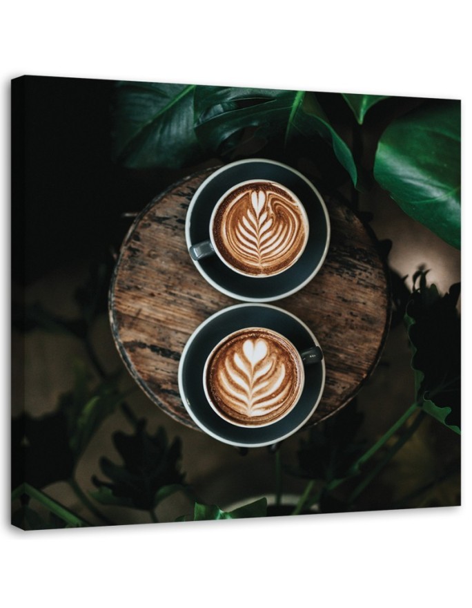 Modern Canvas painting - Coffee latte for kitchen | FEEBY