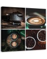 Wall art painting - Coffee motif for kitchen collage | FEEBY