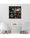 Wall art painting - Coffee motif for kitchen collage | FEEBY