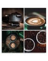 Wall art painting - Coffee motif for kitchen collage | FEEBY