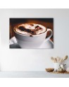Wall art painting for kitchen - Latte Coffee cup | FEEBY