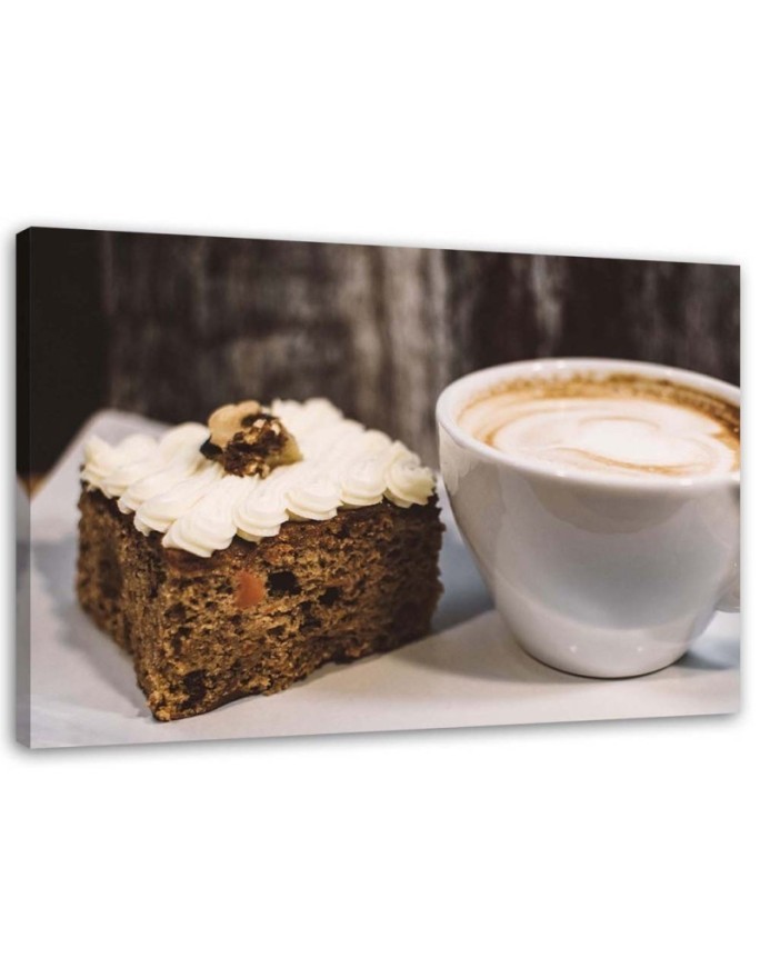 Canvas prints idea - Cappuccino cake for kitchen | FEEBY