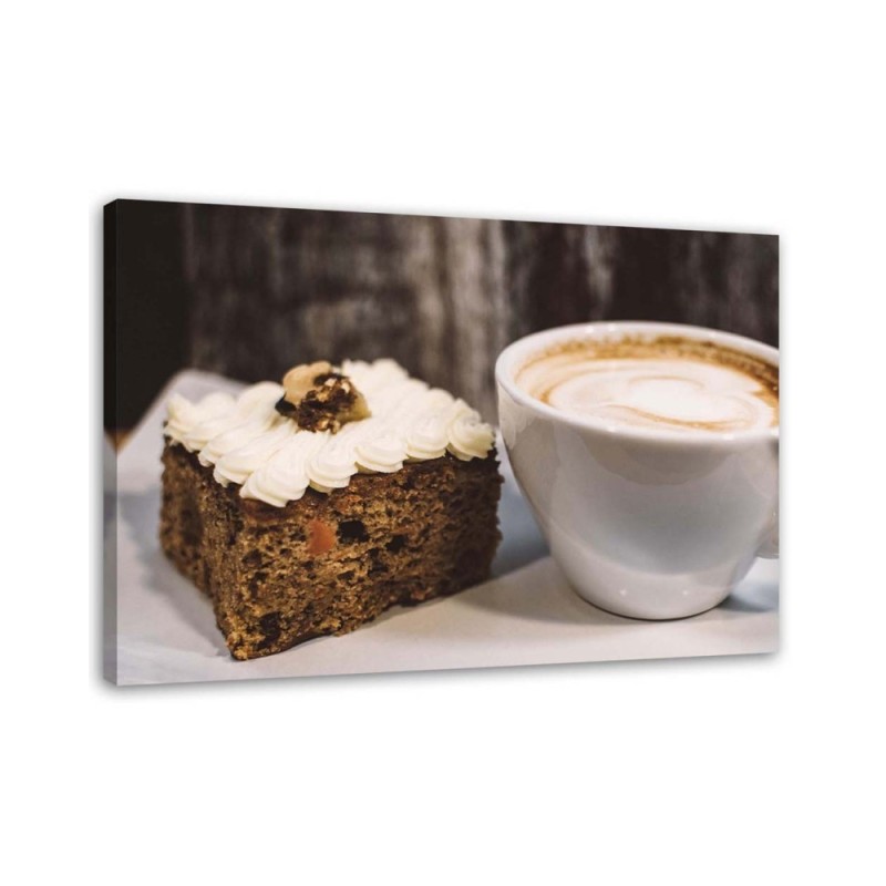 Canvas prints idea - Cappuccino cake for kitchen | FEEBY