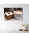 Canvas prints idea - Cappuccino cake for kitchen | FEEBY