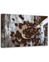 Canvas painting - Coffee beans on a bar spoon | FEEBY