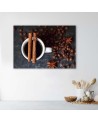 Canvas painting for the kitchen - Cinnamon coffee cup | FEEBY
