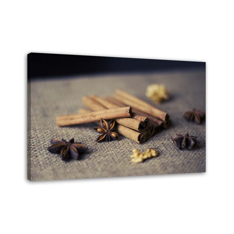 Decorative canvas painting - Cinnamon sticks for the kitchen | FEEBY