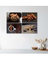 Canvas prints for the kitchen - Cinnamon for decorating collage | FEEBY