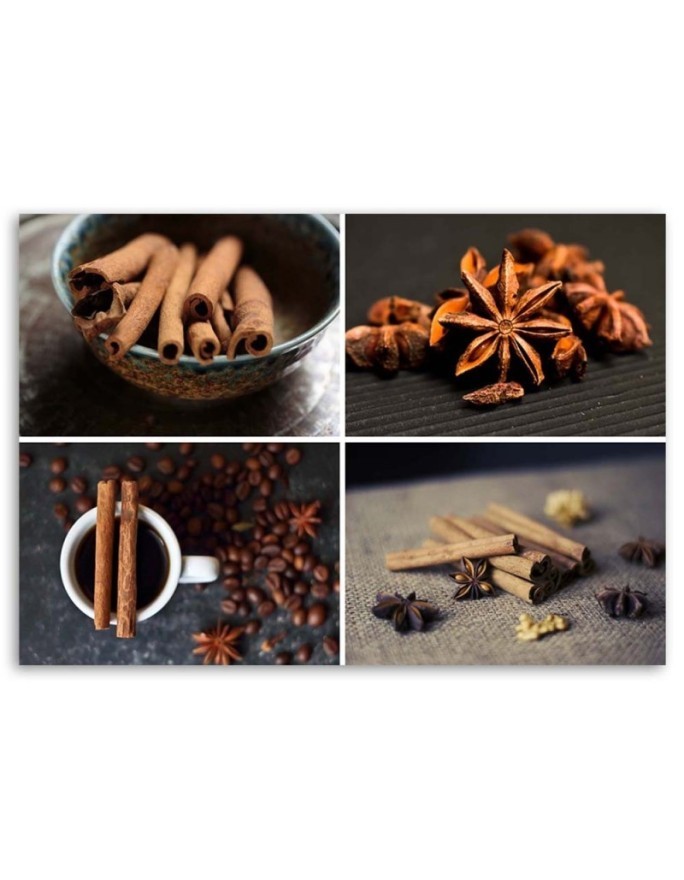 Canvas prints for the kitchen - Cinnamon for decorating collage | FEEBY