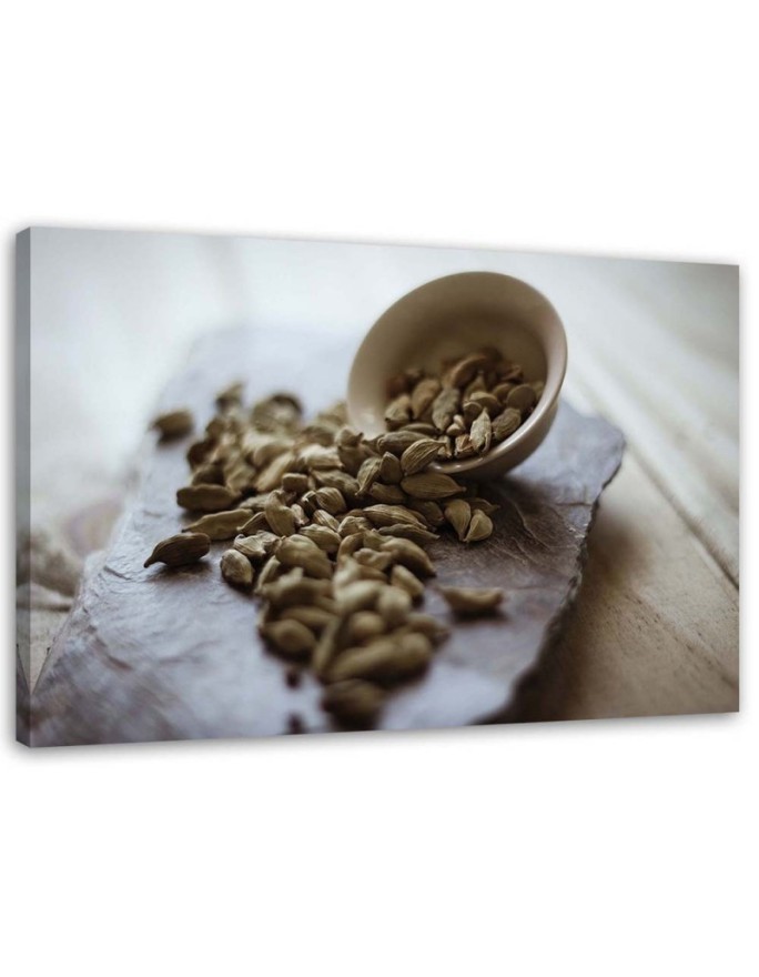 Designer Canvas paintings for the kitchen - Spices for the kitchen cardamom | FEEBY