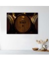 Wall Canvas prints for bar restaurant - Wine barrels | FEEBY