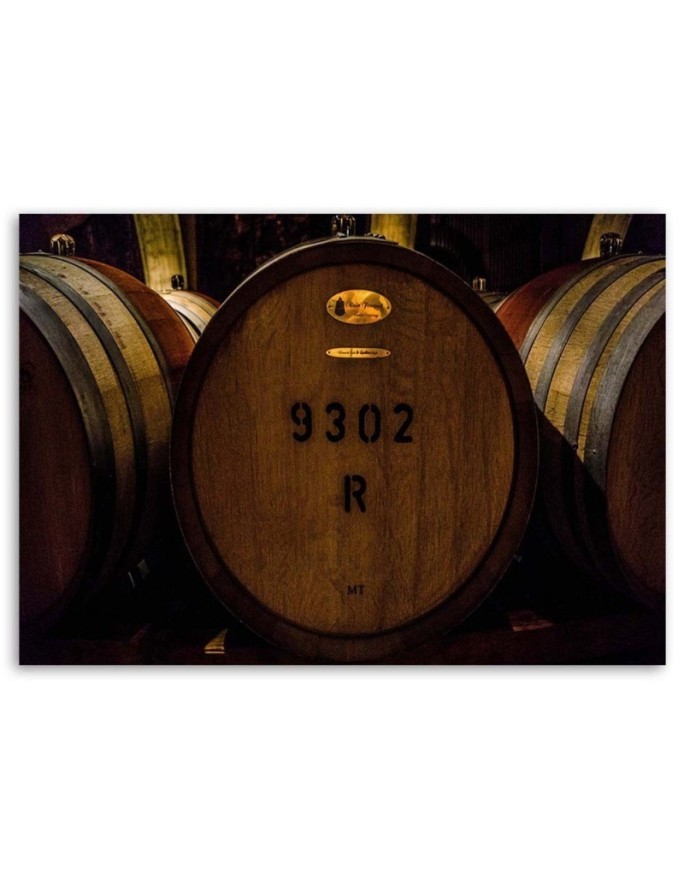 Wall Canvas prints for bar restaurant - Wine barrels | FEEBY