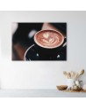 Designer Canvas prints for home and office - Coffee Latte cup for kitchen | FEEBY