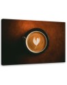 Modern painting for the kitchen - Coffee cup with a heart | FEEBY