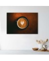 Modern painting for the kitchen - Coffee cup with a heart | FEEBY