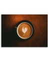 Modern painting for the kitchen - Coffee cup with a heart | FEEBY