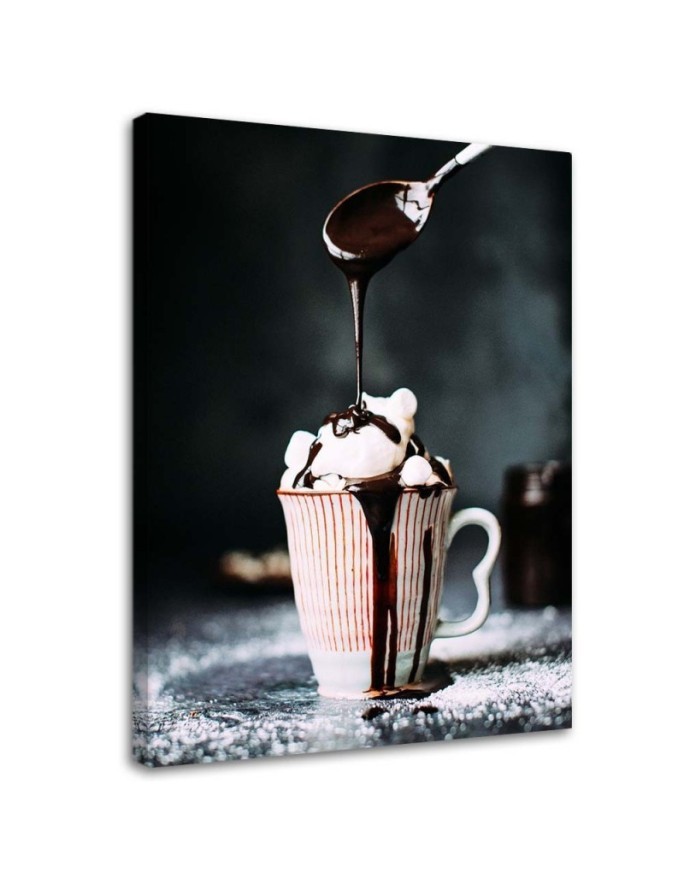 Wall painting for the kitchen - Coffee with chocolate | FEEBY