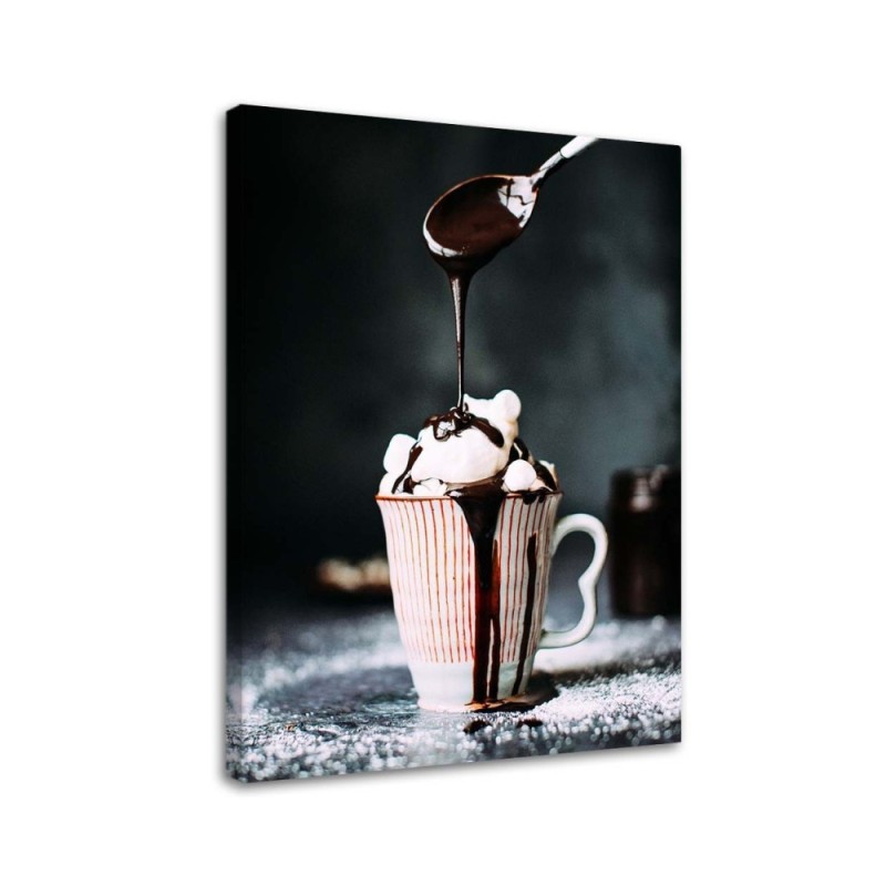 Wall painting for the kitchen - Coffee with chocolate | FEEBY