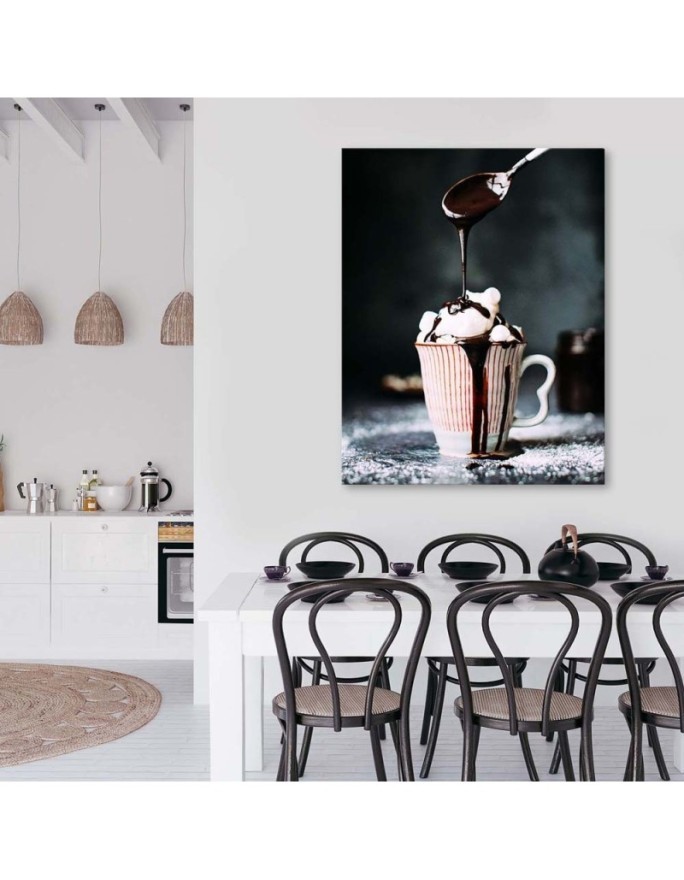 Wall painting for the kitchen - Coffee with chocolate | FEEBY