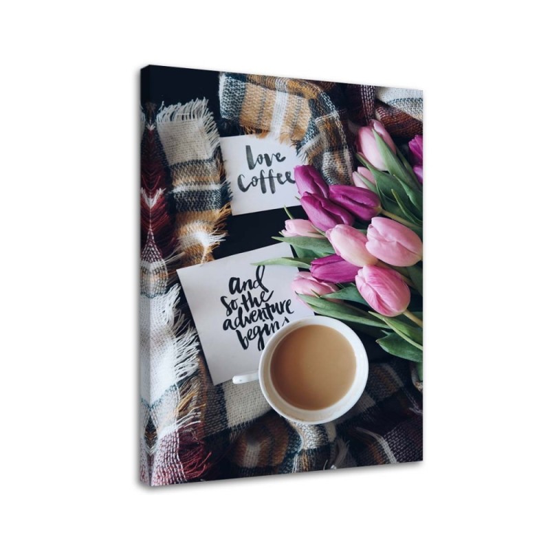 Canvas prints idea for the kitchen - Morning with coffee | FEEBY