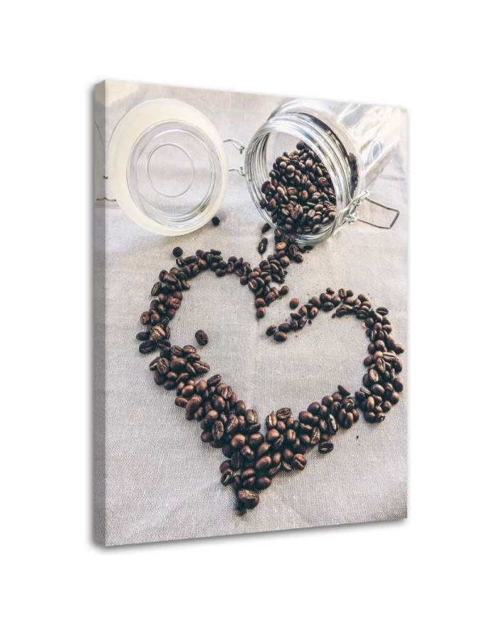 Wall painting for kitchen - Coffee heart love | FEEBY