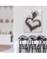 Wall painting for kitchen - Coffee heart love | FEEBY