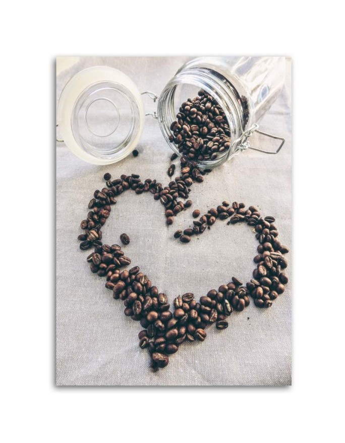 Wall painting for kitchen - Coffee heart love | FEEBY
