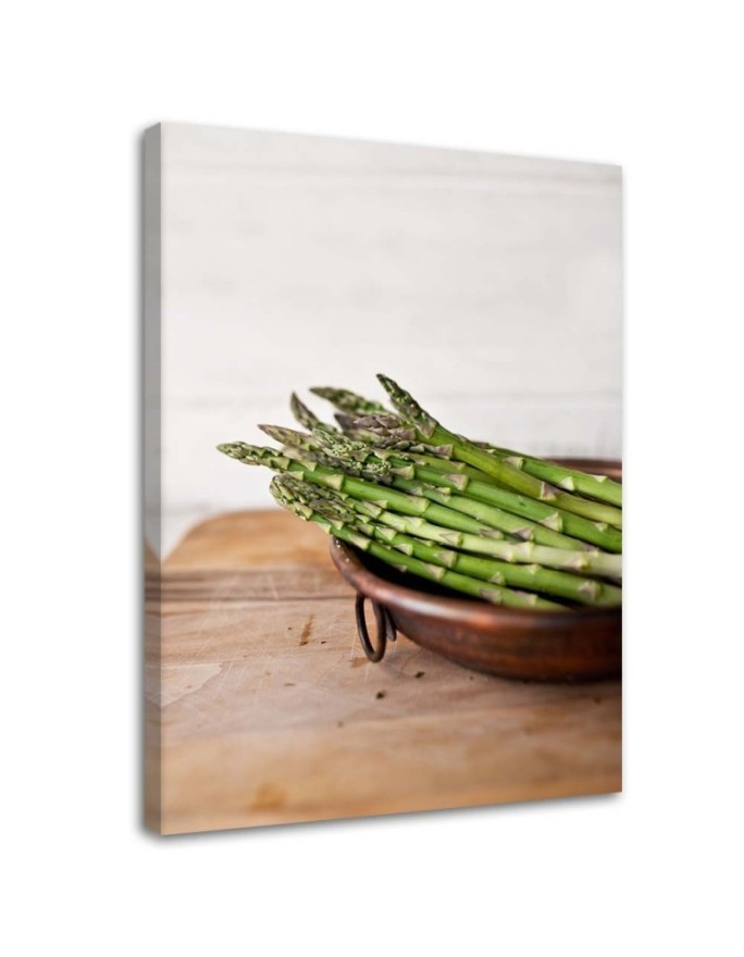 Wall art painting for the kitchen - Green asparagus | FEEBY