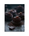 Picture Canvas painting - Dark chocolate dessert | FEEBY
