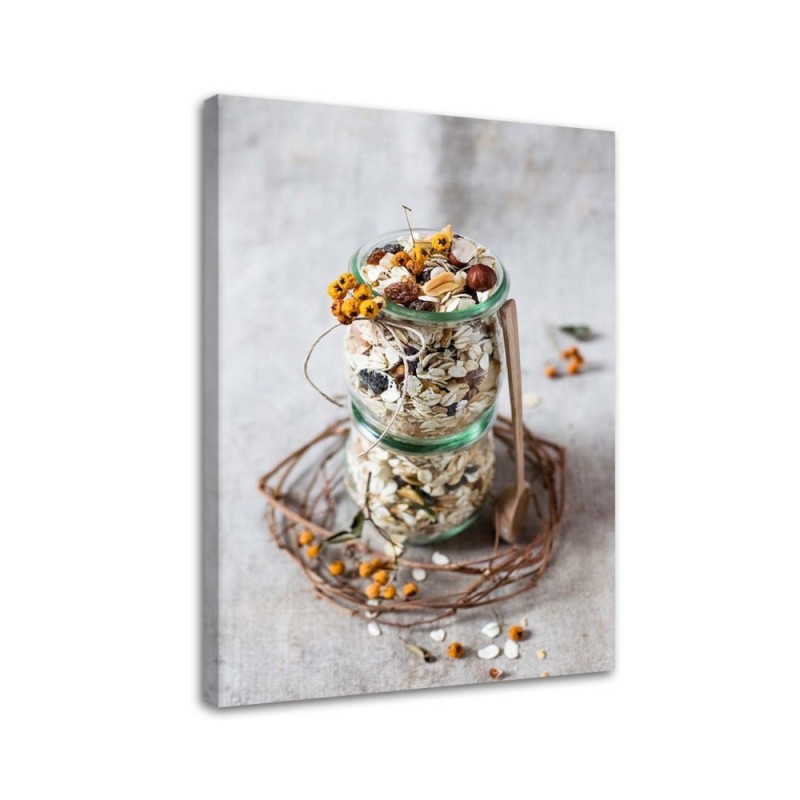 Canvas painting for the kitchen - Oatmeal | FEEBY