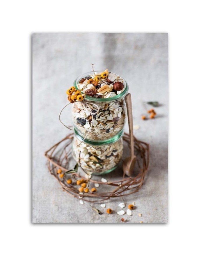 Canvas painting for the kitchen - Oatmeal | FEEBY