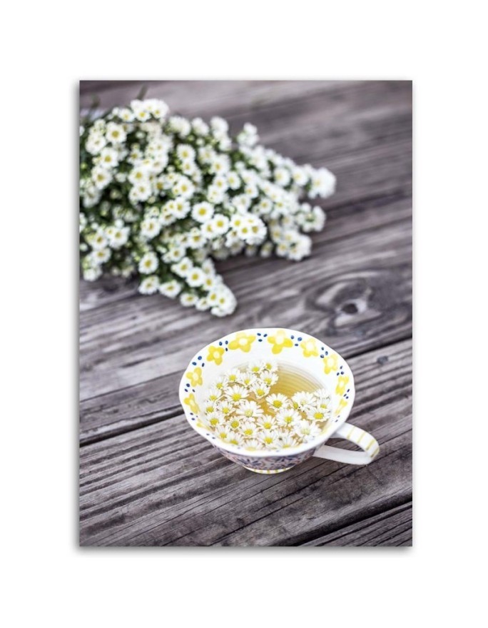 Canvas painting for the kitchen - Chamomile infusion | FEEBY