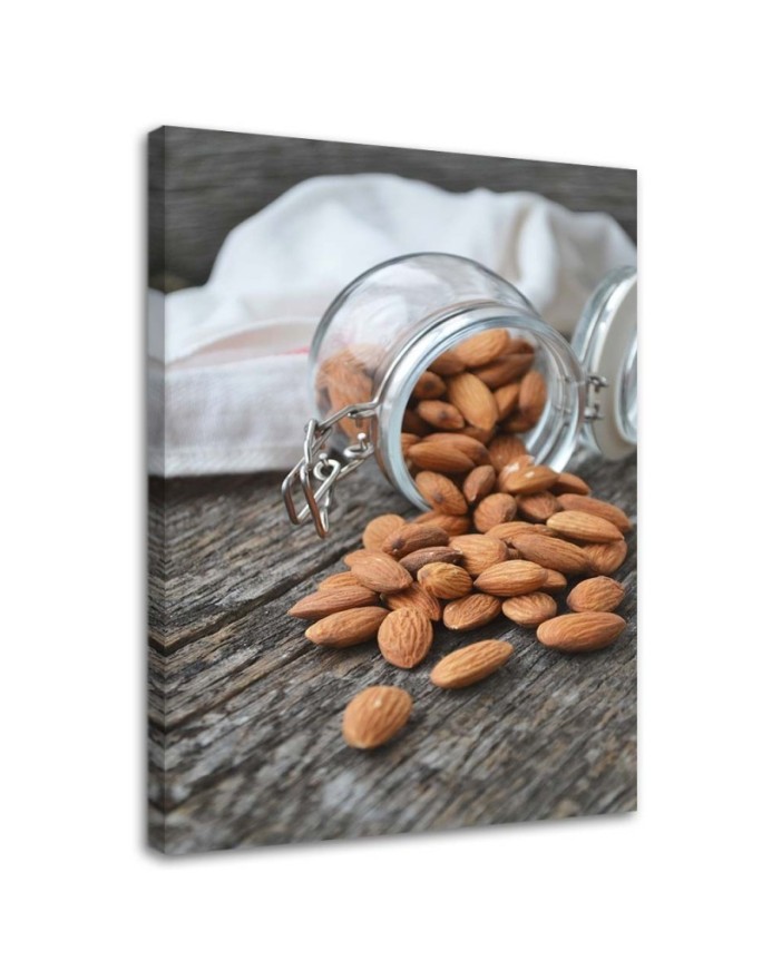 Canvas print Roasted almonds