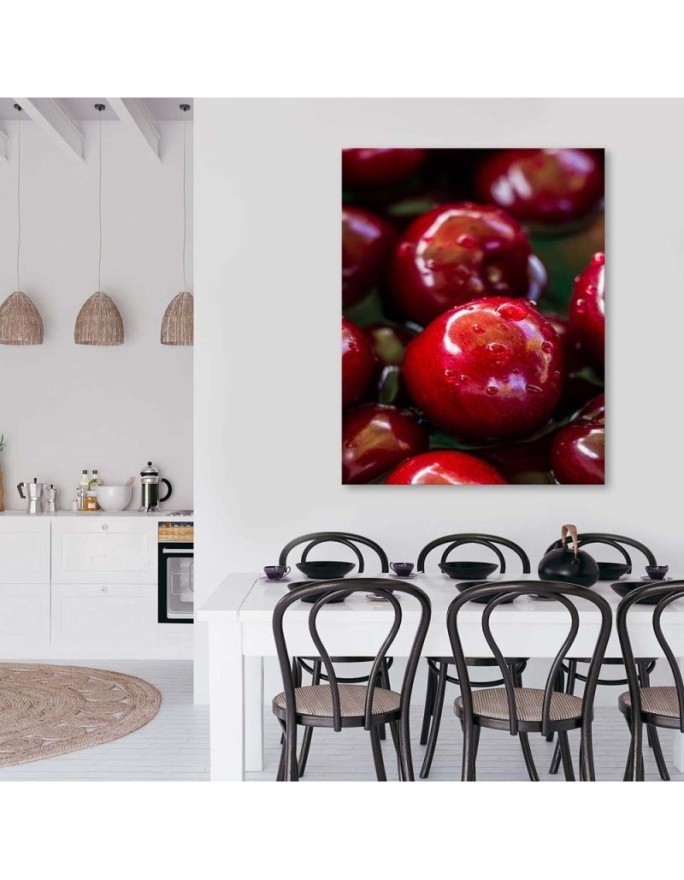 Modern Canvas paintings for the kitchen - Juicy cherries | FEEBY
