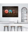 Stylish Canvas paintings for the kitchen - Colourful donats | FEEBY