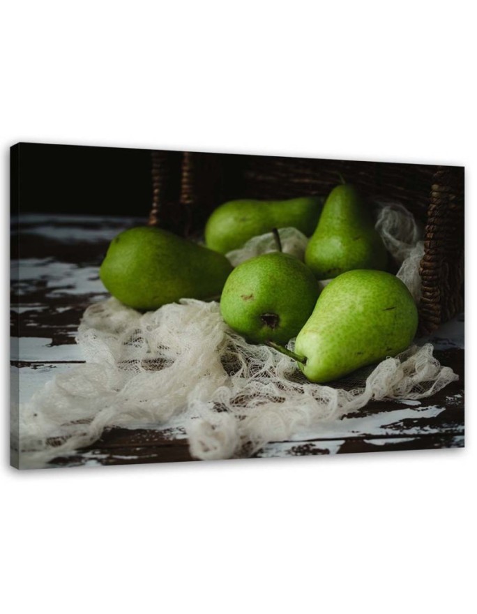 Canvas print Green pears