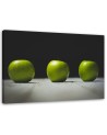 Canvas prints for kitchen wall - Three green apples | FEEBY