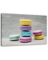 Decorative Canvas painting for wall - Colourful macarons | FEEBY