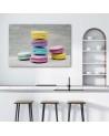 Decorative Canvas painting for wall - Colourful macarons | FEEBY